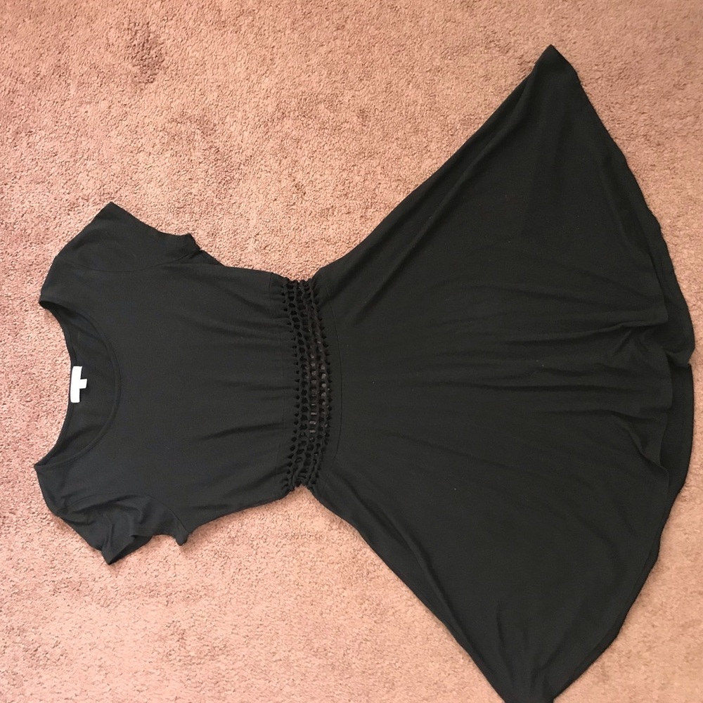 Flare cut out dress